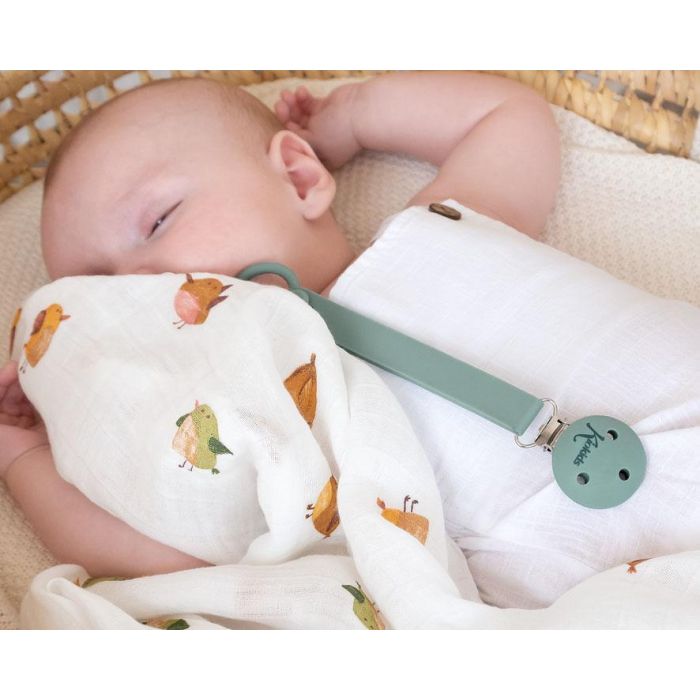 KioKids Sujetachupetes Pinza de Silicona y Acero Inoxidable Color Sage para Chupetes con Anilla Bebé +0 Meses Evita Pérdidas 1 KioKids Sujetachupetes Pinza de Silicona y Acero Inoxidable Color Sage para Chupetes con Anilla Bebé +0 Meses Evita Pérdidas 1
