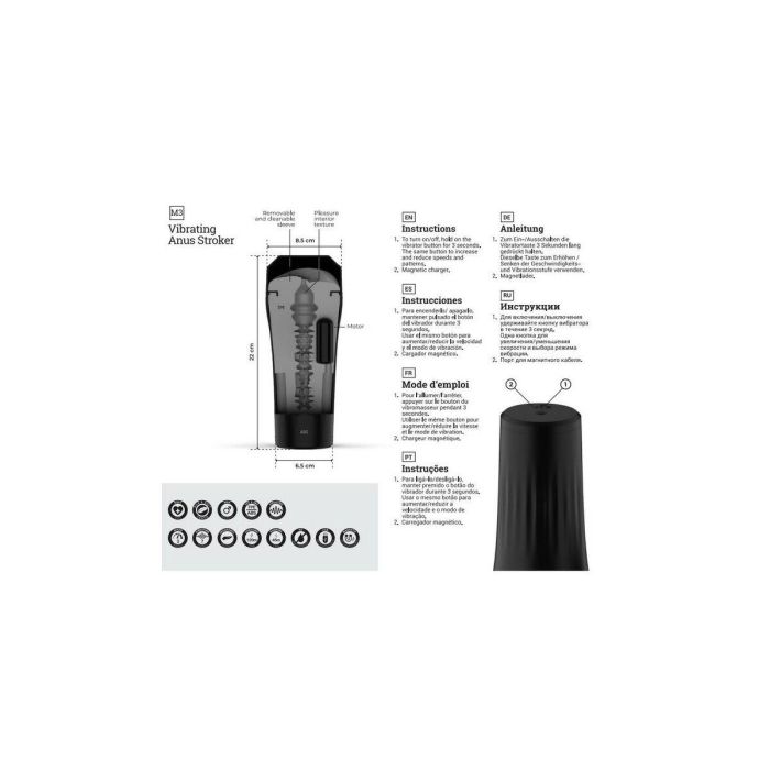 Masturbador Masculino Virgite M3 1 Masturbador Masculino Virgite M3 1