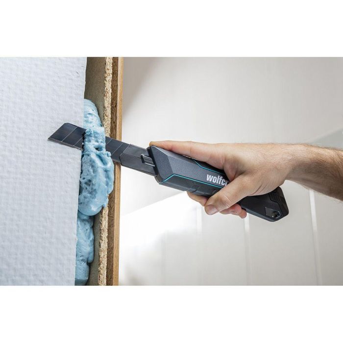 Wolfcraft Cúter Profesional Doble Función 25 mm con Afilado Extra y Ergonomía Óptima para Zurdos y Diestros 2