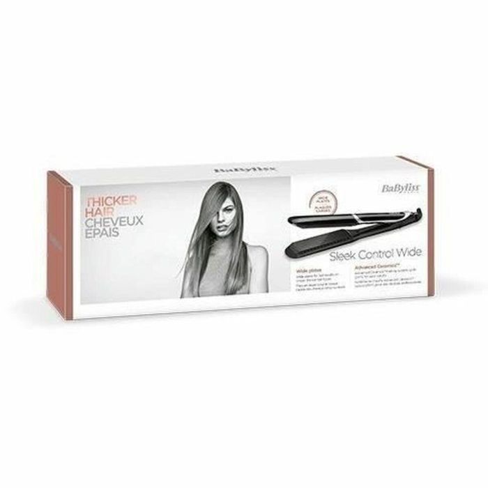BaByliss ST397E Plancha de Pelo Ancha Sleek Control con Tecnología Iónica para un Alisado Eficiente y Sin Frizz 14 BaByliss ST397E Plancha de Pelo Ancha Sleek Control con Tecnología Iónica para un Alisado Eficiente y Sin Frizz 14