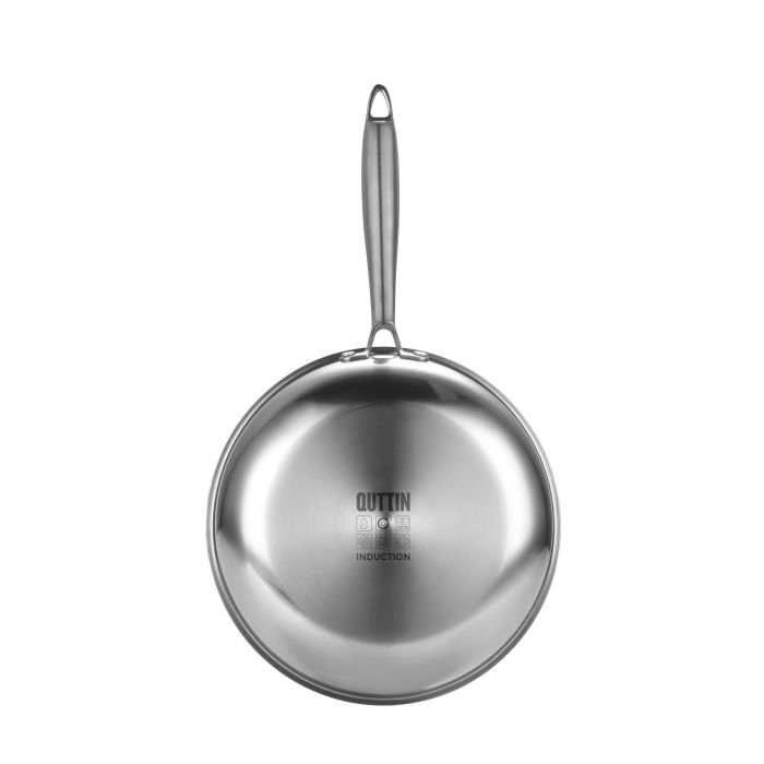 Inde - Sartén para inducción de acero Triplex, 22 cm de diámetro, dimensiones: 24 x 42 x 4.3 cm (6 Unidades) Inde - Sartén para inducción de acero Triplex, 22 cm de diámetro, dimensiones: 24 x 42 x 4.3 cm (6 Unidades)