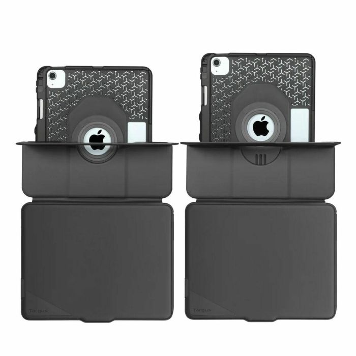 Targus Funda con Teclado VersaVu QWERTY Español Trackpad Bluetooth Retroiluminado para iPad 10.9"-11" Protección 1.2m Negro 17