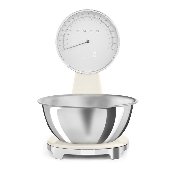 Smeg KSF01CRWW Báscula de Cocina Analógica y Digital Color Crema