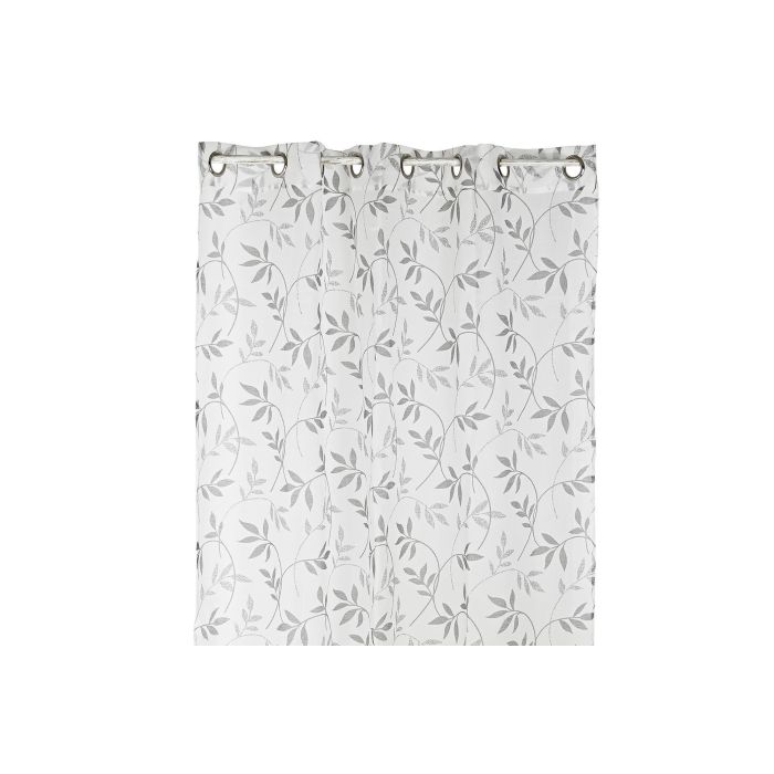 DKD Home Decor Cortina Modelo Alpino con Estampado de Hoja, Poliéster Blanco Gris, 270 cm Alto x 140 cm Ancho, Pack de 2 Unidades, 75 gsm 1 DKD Home Decor Cortina Modelo Alpino con Estampado de Hoja, Poliéster Blanco Gris, 270 cm Alto x 140 cm Ancho, Pack de 2 Unidades, 75 gsm 1