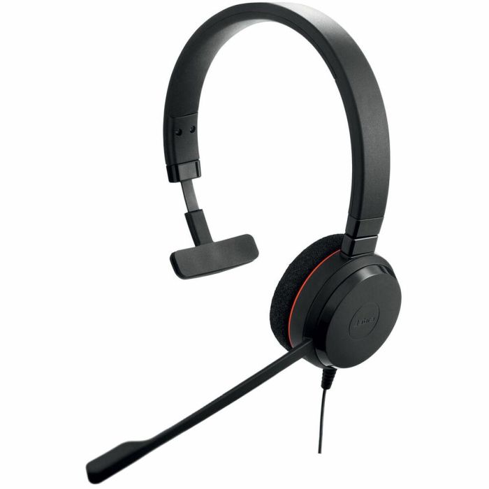 Jabra Evolve 20 MS Mono - Auricular profesional con cable, optimizado para gestionar llamadas y disfrutar de audio en PC