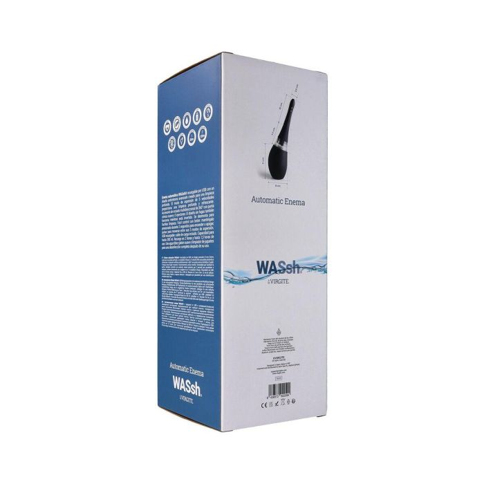 Lavativa Con Tapón Anal Expandible Virgite Negro 300 ml 5 Lavativa Con Tapón Anal Expandible Virgite Negro 300 ml 5