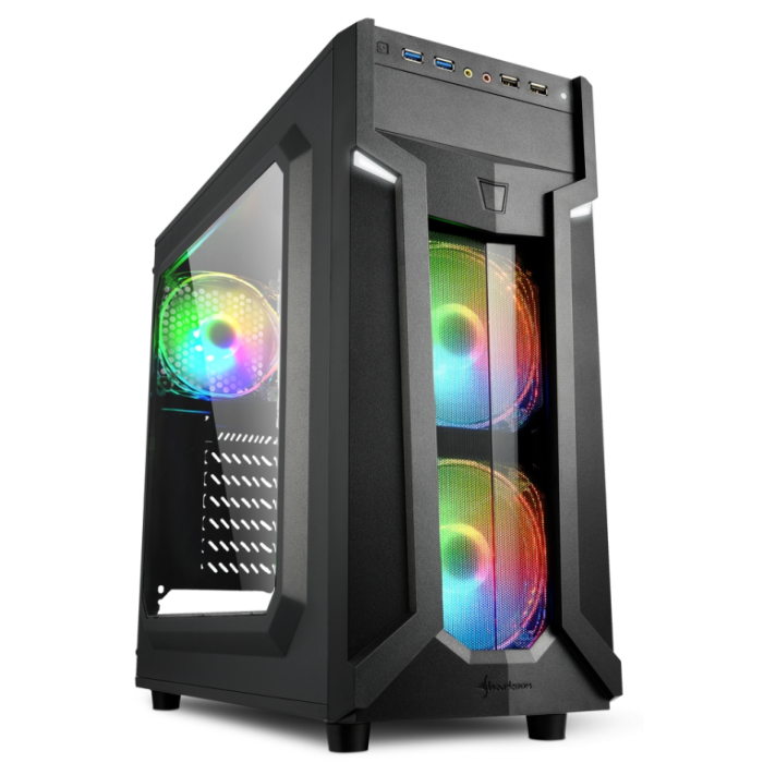 Sharkoon VG6-W RGB Midi Tower Negro Sharkoon VG6-W RGB Midi Tower Negro