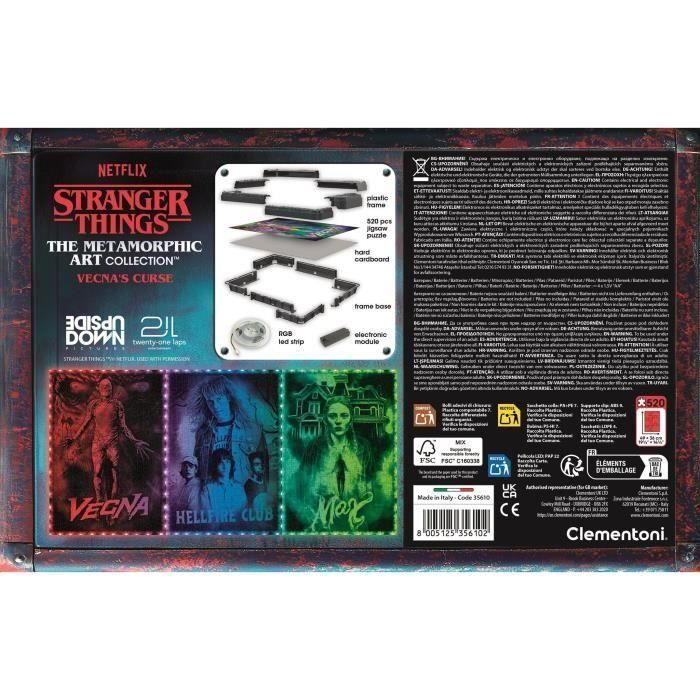 Clementoni Puzzle Stranger Things Vecna 520 piezas 3