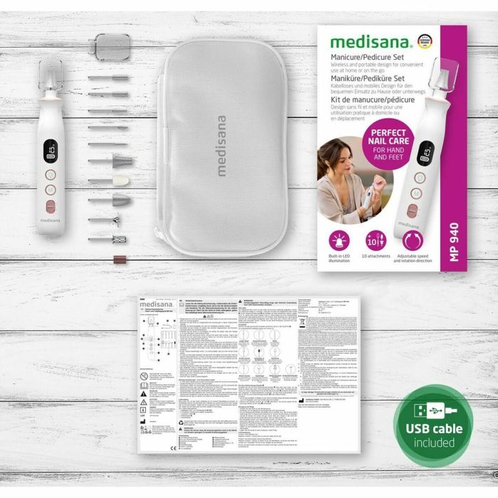 Set de Manicura Medisana 85157 Blanco 10 Set de Manicura Medisana 85157 Blanco 10