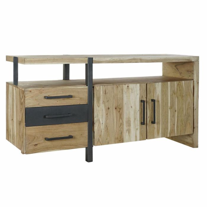 Buffet Moderno DKD Home Decor Natural Negro 54 x 90 x 170 cm