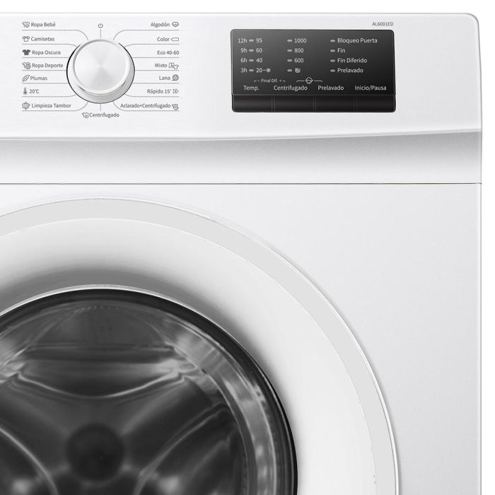 Aspes Washing Machine 6Kg 1000Rpm White AL6001ED 1