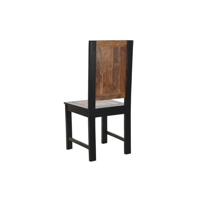 Silla DKD Home Decor Marron Oscuro Marron Oscuro 47 x 102 x 42 cm 5