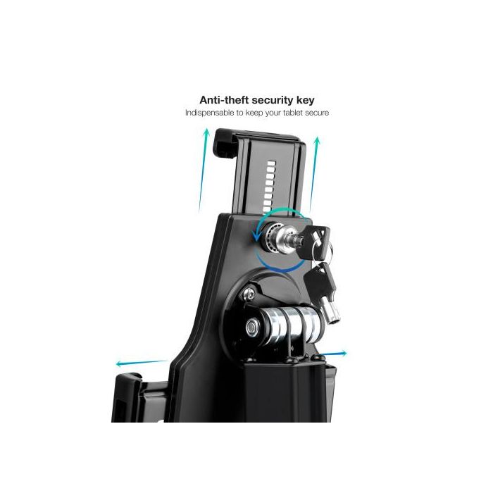 Tooq Soporte Sobremesa Profesional TQTDS0811 Tablet Antirrobo Ajustable para Comercios 7.9-10.5 Pulgadas Aluminio Negro 3 Tooq Soporte Sobremesa Profesional TQTDS0811 Tablet Antirrobo Ajustable para Comercios 7.9-10.5 Pulgadas Aluminio Negro 3