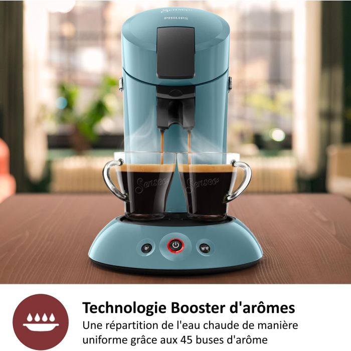 Philips HD6553/21 Cafetera Senseo Original 1450W, 1 o 2 tazas, Pantalla Táctil, Parada Manual, Apagado Automático - Azul Gris 2 Philips HD6553/21 Cafetera Senseo Original 1450W, 1 o 2 tazas, Pantalla Táctil, Parada Manual, Apagado Automático - Azul Gris 2