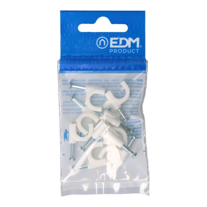 Grapas EDM Nº 9 2 x 4 mm Blanco 10 Unidades Cables