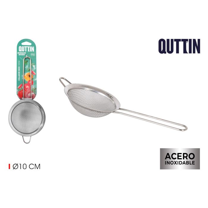 Quttin Colador de Acero Inoxidable, 10 cm (24 Unidades)