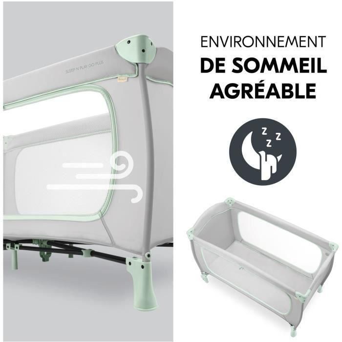 Hauck HAU1731647250787 Cuna de viaje Sleep N Play Go Plus 60x120 cm desde el nacimiento, Plegable con Ruedas - Dusty Mint 5 Hauck HAU1731647250787 Cuna de viaje Sleep N Play Go Plus 60x120 cm desde el nacimiento, Plegable con Ruedas - Dusty Mint 5