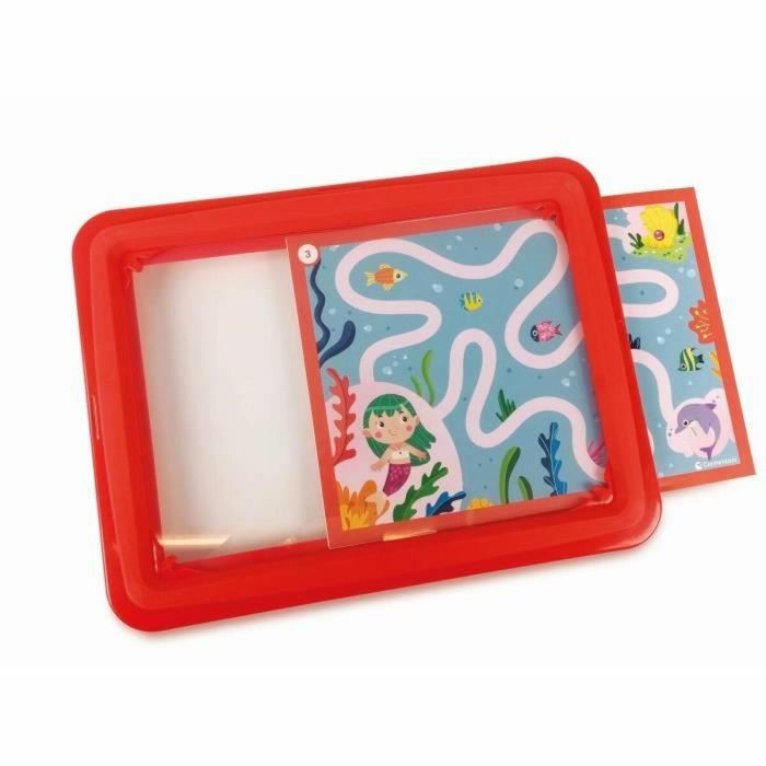 Clementoni 52673 Mi Taller de Escritura - Juego Educativo Infantil: Aprende Alfabeto, Palabras, Lenguaje con Pizarra y Tarjetas Pre-escritura 1
