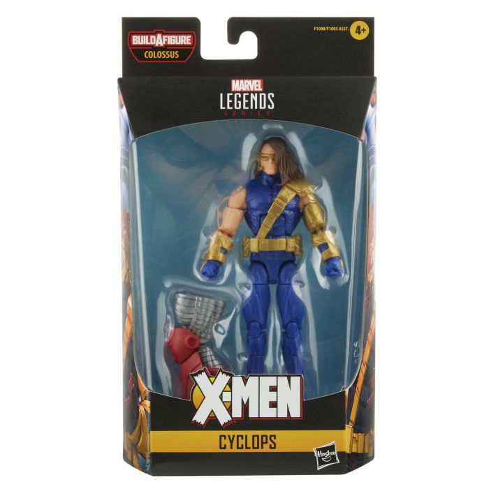 Hasbro Marvel Legends X-Men Figura de Cyclops de 15 cm Edición Era de Apocalipsis, PVC Articulada, Incluye Piezas de Colossus 6