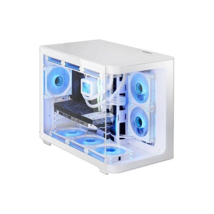 Mars Gaming MC-FUSIONM Caja Gaming Micro-ATX con Doble Cristal Curvado, Diseño Doble Cámara y Refrigeración Líquida 360mm Blanca 1 Mars Gaming MC-FUSIONM Caja Gaming Micro-ATX con Doble Cristal Curvado, Diseño Doble Cámara y Refrigeración Líquida 360mm Blanca 1