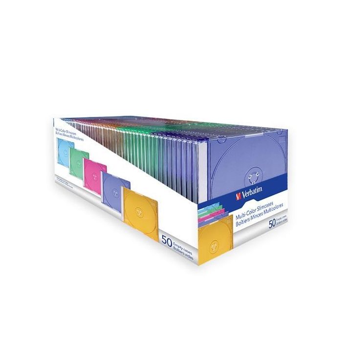 Verbatim Funda Dvd Extrafina Multicolor Caja 50 Ud Verbatim Funda Dvd Extrafina Multicolor Caja 50 Ud