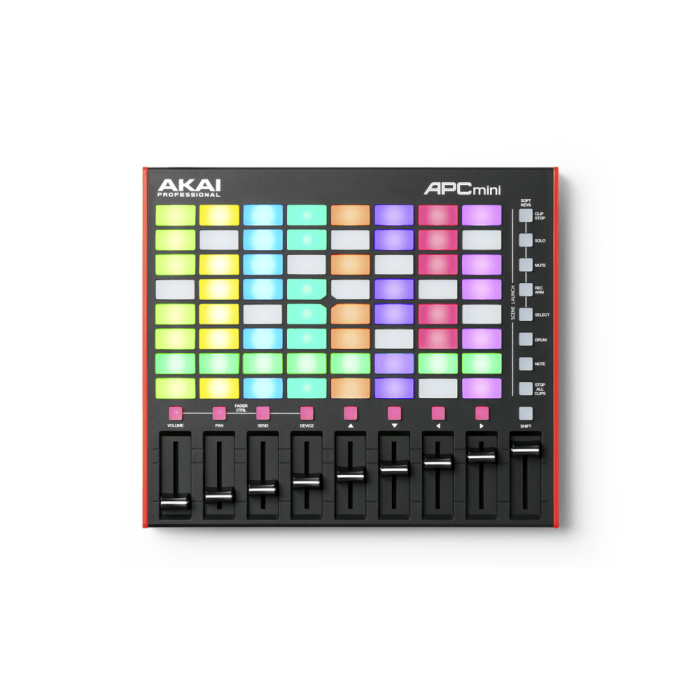 AKAIPRO Apc Mini 2 Controlador de Ableton Live con Matriz de Clips RGB y Faders