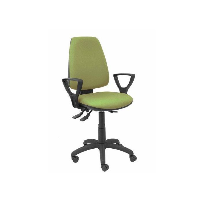 Silla Piqueras Y Crespo Elche S Brazos Fijos Mecanismo Asincro De Doble Maneta Gran Confortabilidad Regulable En Altura Ruedas Nylon Asiento Y Respaldo Tapizado Bali Verde Oliva