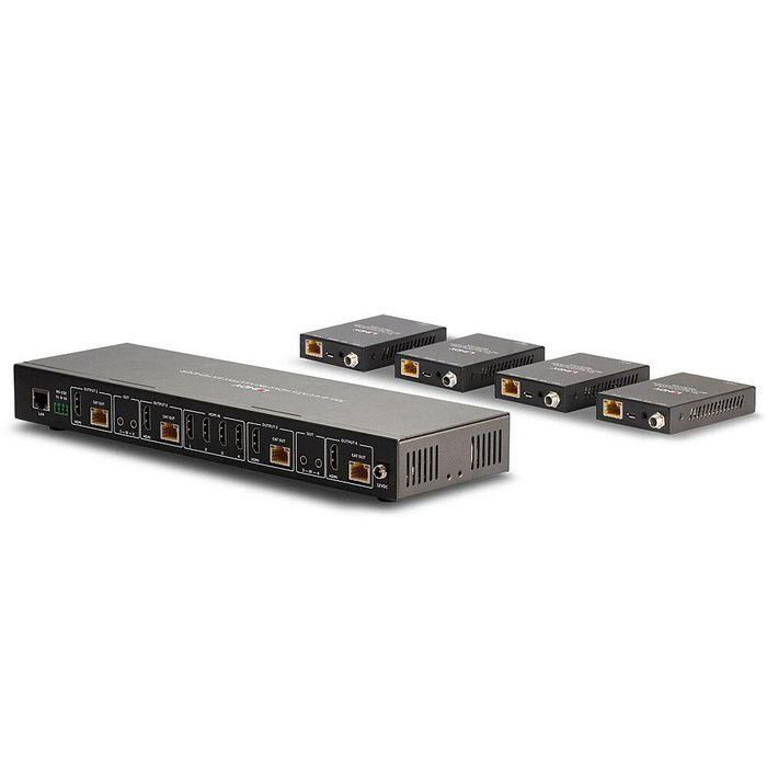 Lindy 70m Cat.6 4x4 HDMI 4K60 Matrix Extender 4 Lindy 70m Cat.6 4x4 HDMI 4K60 Matrix Extender 4
