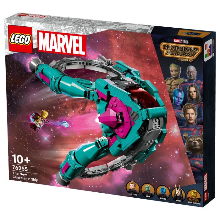 LEGO 76255 Nave de los Nuevos Guardianes Marvel Super Heroes Juego Construcción 1108 Piezas 10+ Años