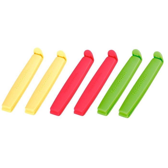Tescoma Clip Cierrabolsas Presto 9 cm, 6 Unidades Colores Surtidos, Apto para Congelador y Lavavajillas Tescoma Clip Cierrabolsas Presto 9 cm, 6 Unidades Colores Surtidos, Apto para Congelador y Lavavajillas