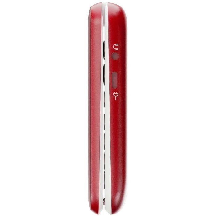 Doro 2820 Teléfono móvil con tapa 4G, 2.8" rojo/blanco, cámara, Bluetooth 5.0, 1000 mAh, sin cargador 9