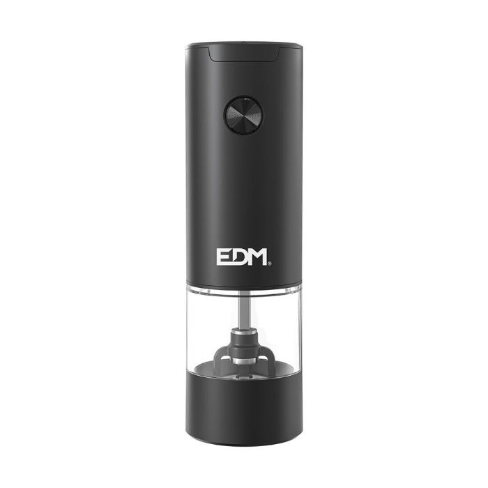 Edm Molinillo de pimienta eléctrico 70 ml, ajuste grosor, depósito transparente, 17 ml, Ø5.5x17.6 cm 0 Edm Molinillo de pimienta eléctrico 70 ml, ajuste grosor, depósito transparente, 17 ml, Ø5.5x17.6 cm 0