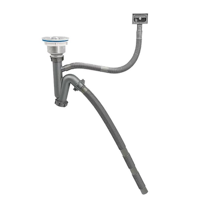 Itthon Innovation Fregadero Acero Inoxidable 460 x 400 x 200 mm Sobreencimera Válvula Incluye Kit Montaje Grosor 0.8 mm 1