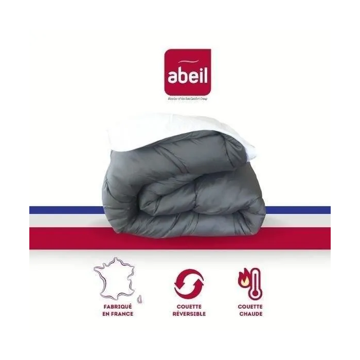 Abeil Edredón bicolor 240 x 260 cm Blanco y Gris 0 Abeil Edredón bicolor 240 x 260 cm Blanco y Gris 0