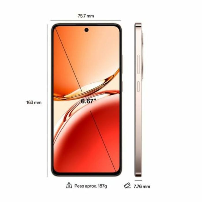 Smartphone Oppo Reno12 F 6,7" Octa Core 12 GB RAM 512 GB 2 TB Naranja 1