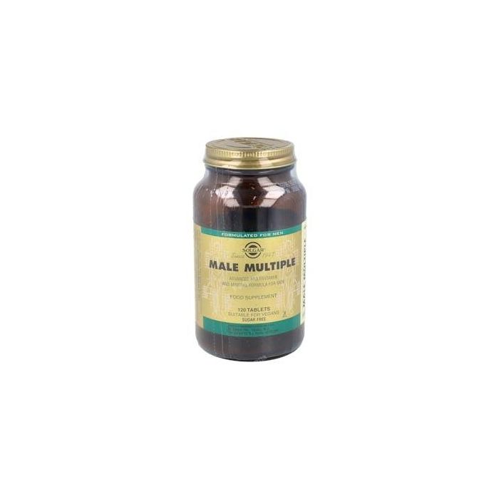 SOLGAR Male Multiple Multivitamínico y Multimineral para Hombre con Licopeno, 120 Comprimidos