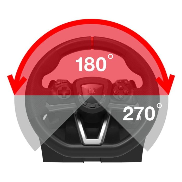 Hori Racing Wheel APEX P5 Volante y Pedales de Carreras Licencia Oficial Sony para PC, PS4, PS5, 280mm, Rotación 270°, Vibración TouchSense 12 Hori Racing Wheel APEX P5 Volante y Pedales de Carreras Licencia Oficial Sony para PC, PS4, PS5, 280mm, Rotación 270°, Vibración TouchSense 12