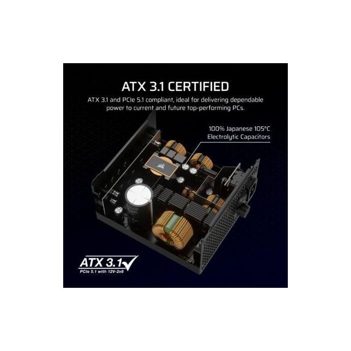 Corsair RM1000x Fuente de Alimentación PC 1000W Modular 80 Plus Gold ATX 2.4 3 Corsair RM1000x Fuente de Alimentación PC 1000W Modular 80 Plus Gold ATX 2.4 3