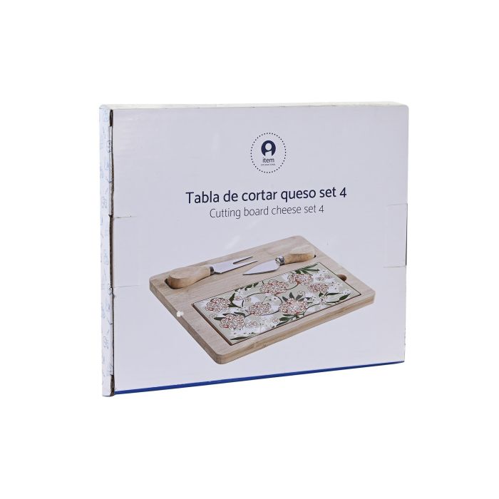Tabla Aperitivo Tradicional DKD Home Decor Verde Beige 20 x 1.2 x 24.5 cm Set de 4 3 Tabla Aperitivo Tradicional DKD Home Decor Verde Beige 20 x 1.2 x 24.5 cm Set de 4 3
