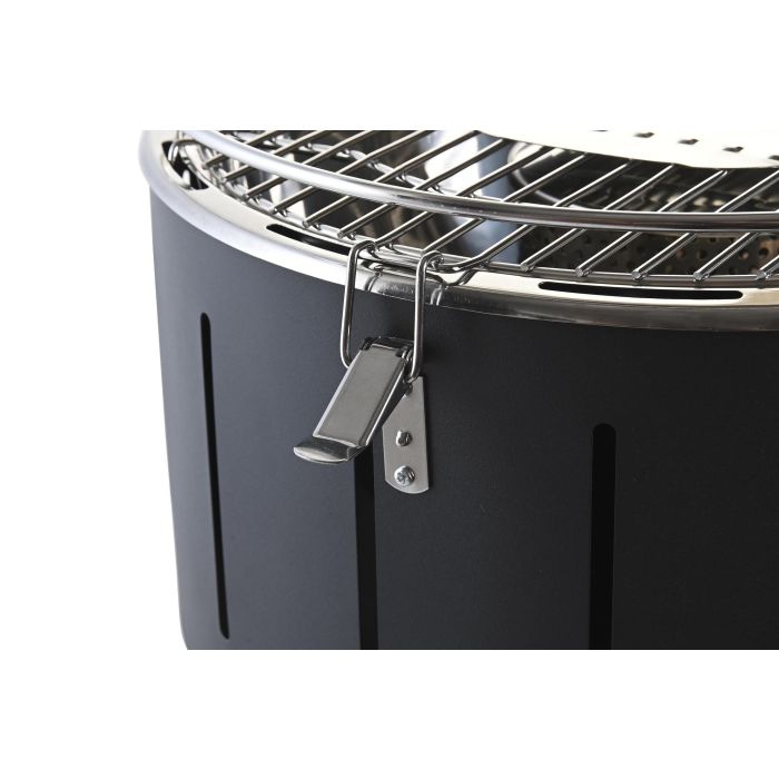 DKD Home Decor Barbacoa sin Humo Portátil de Mesa. Diseño Bicolor Negro y Plateado. Material Acero y PVC. 34.5x34.5x25 cm 2 DKD Home Decor Barbacoa sin Humo Portátil de Mesa. Diseño Bicolor Negro y Plateado. Material Acero y PVC. 34.5x34.5x25 cm 2