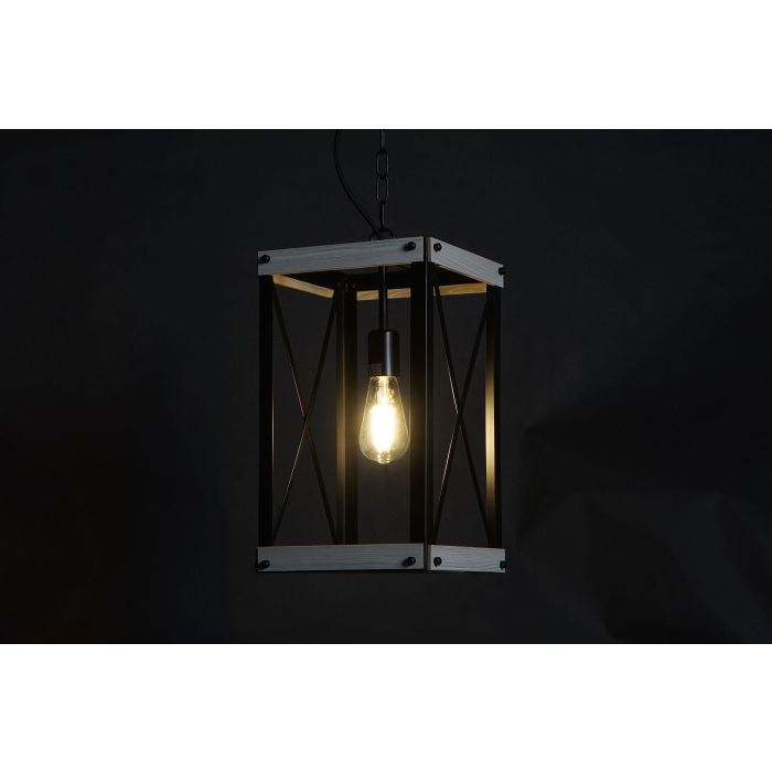 DKD Home Decor Lámpara Techo Marron Negro Metal Metal 25 x 43 x 25 cm 1 DKD Home Decor Lámpara Techo Marron Negro Metal Metal 25 x 43 x 25 cm 1