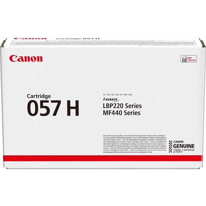 Canon 3010C002 Tóner Original Negro 057H Alta Capacidad 10000 Páginas i-SENSYS LBP223dw LBP226dw MF443dw MF445dw