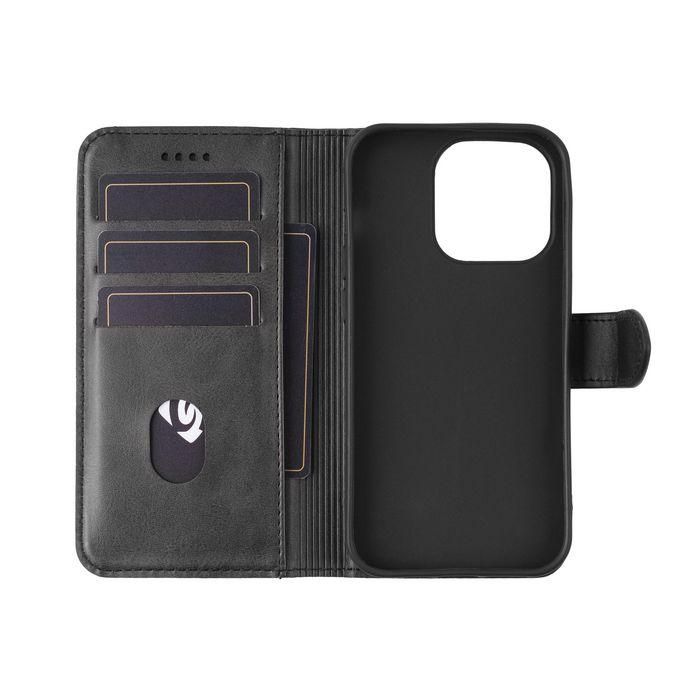 eSTUFF iPhone 15 WALES PU Wallet Cover - Black 1 eSTUFF iPhone 15 WALES PU Wallet Cover - Black 1
