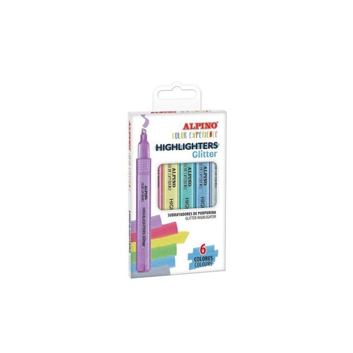 Estuche 6 Subrayadores Glitter Color Experience Alpino SU000006 Estuche 6 Subrayadores Glitter Color Experience Alpino SU000006