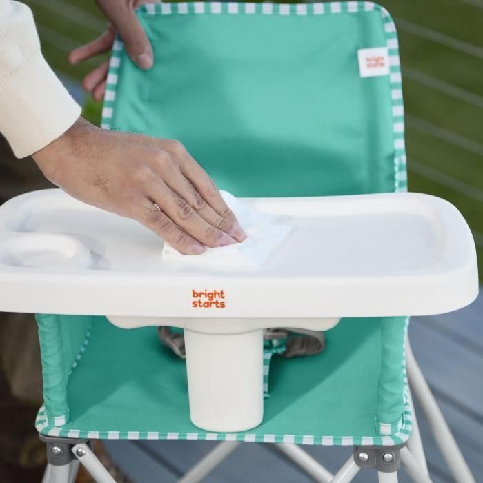 BRIGHT STARS Pop N Dine - Trona para comidas de bebé, plegable, portátil, de viaje, ligera, fácil de limpiar, bolsa de transporte incluida 3 BRIGHT STARS Pop N Dine - Trona para comidas de bebé, plegable, portátil, de viaje, ligera, fácil de limpiar, bolsa de transporte incluida 3