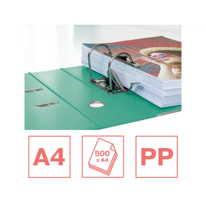 Esselte Archivador de palanca Colour Breeze N 1 Polipropileno DIN A4 Lomo 75 mm Color Verde 1
