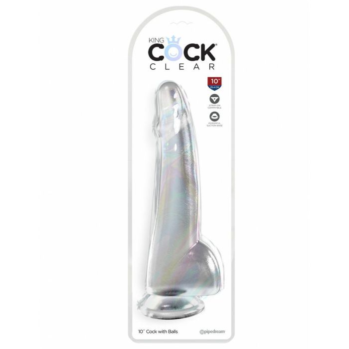Consolador Realista Pipedream King Cock Clear TPE Transparente 1 Consolador Realista Pipedream King Cock Clear TPE Transparente 1