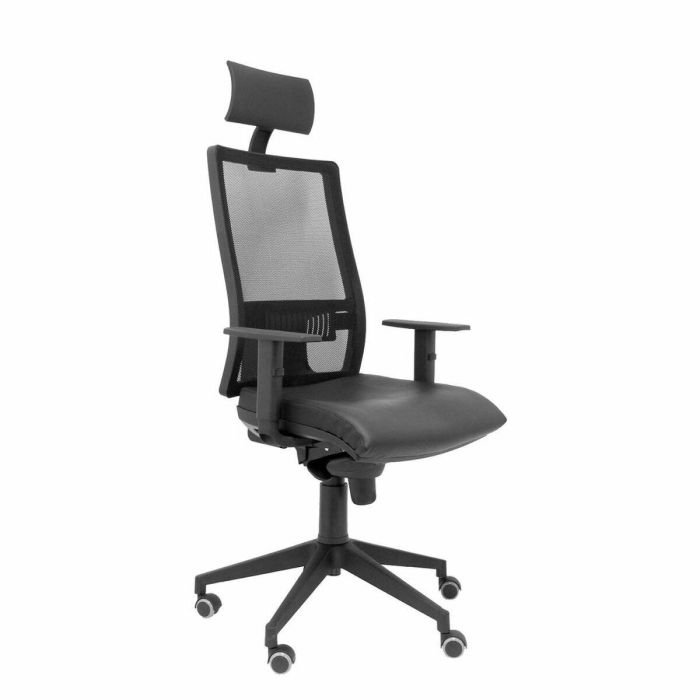 Silla de Oficina con Cabecero Horna P&C SPIELNE Negro