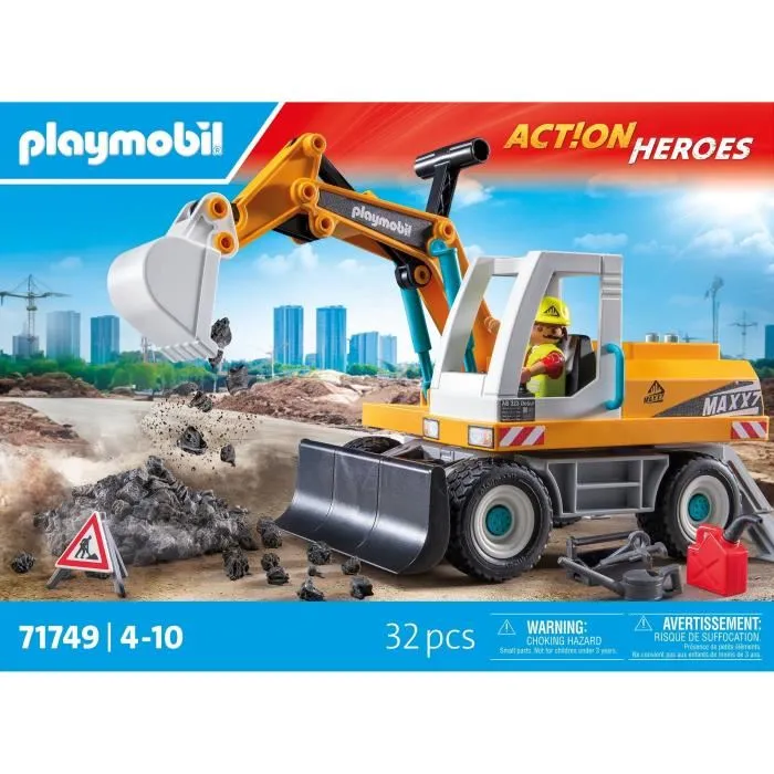 Playmobil 71749 Excavadora Mecánica y Trabajador 5