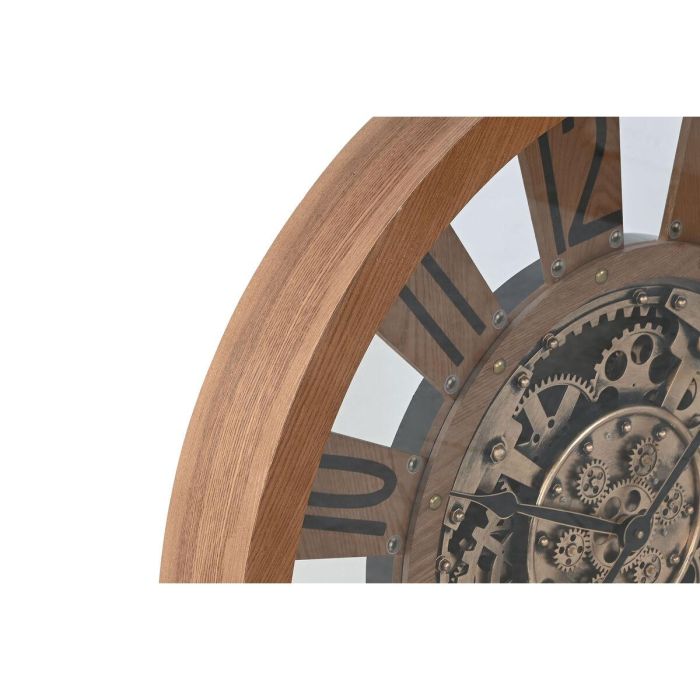 Reloj Pared Loft DKD Home Decor Natural 9.5 x 80 x 80 cm 3 Reloj Pared Loft DKD Home Decor Natural 9.5 x 80 x 80 cm 3